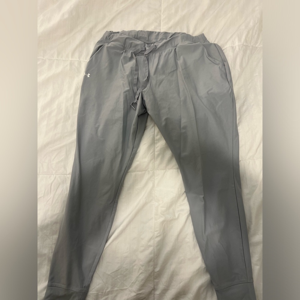 Under armour gray joggers. Size large